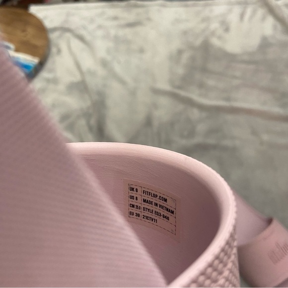 New! Fitflop iQushion slides soft lilac purple - Picture 5 of 8